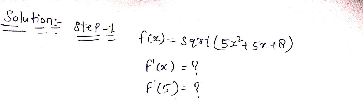 Calculus homework question answer, step 1, image 1